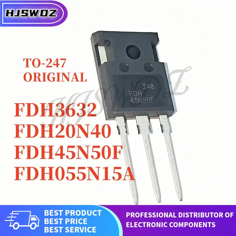 5PCS Original FDH45N50F FDH055N15A FDH3632 FDH20N40 MOSFET TO-247 หลอดอิเล็กทรอนิกส์ส่วนประกอบในสต็อ