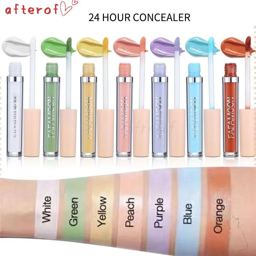 ครีมรองพื้น AFTEROF, Full Coverage Cover Spot Acne Liquid CONCEALER, 2.5ML Dark Circles Face Makeup 