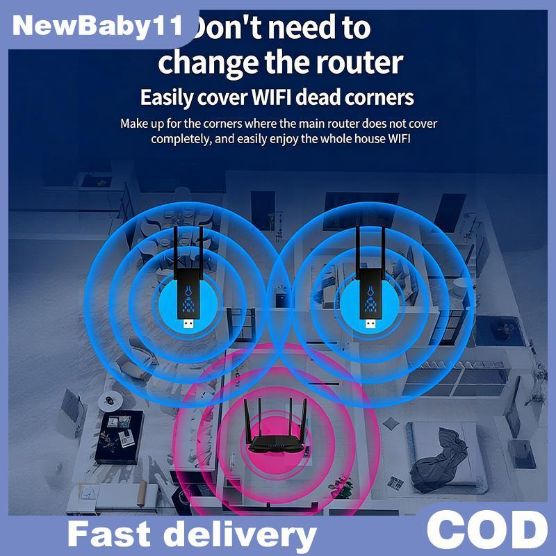 NY WiFi Router Extender High Power Wall Penetrating เครือข่ายสัญญาณ Booster USB Enhancer สําหรับ Hom