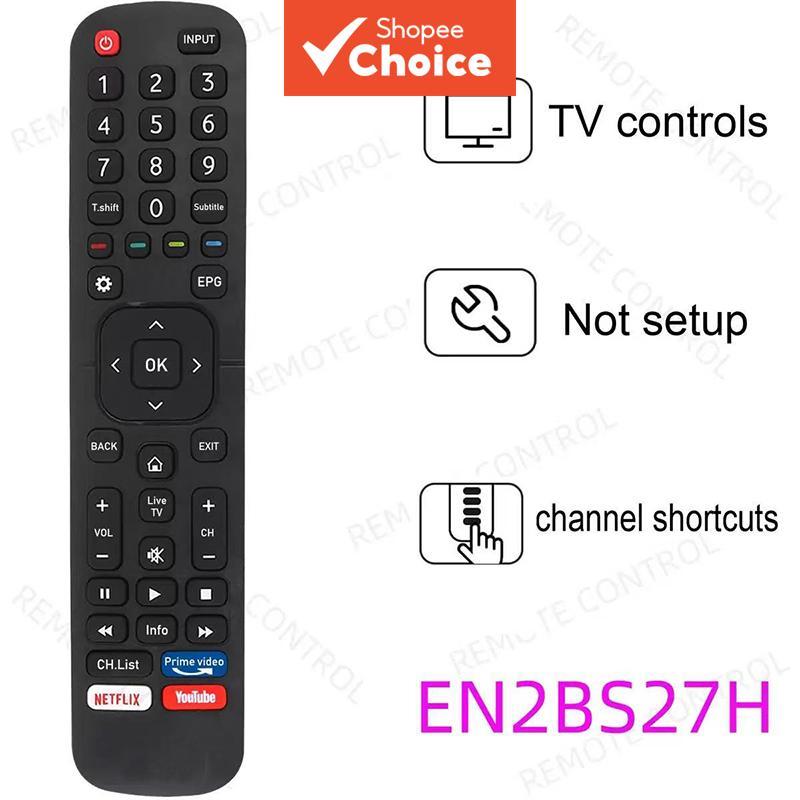 N2BS27H สําหรับ Hisense 2026 Android TV Remote Google Play Netflix