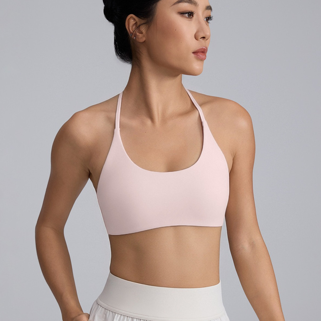 LASYYOGA(เบาะ) สปอร์ตบรา Cross Beauty Back U-neck เซ็กซี่ Cool Feeling Bra Gym Pilates