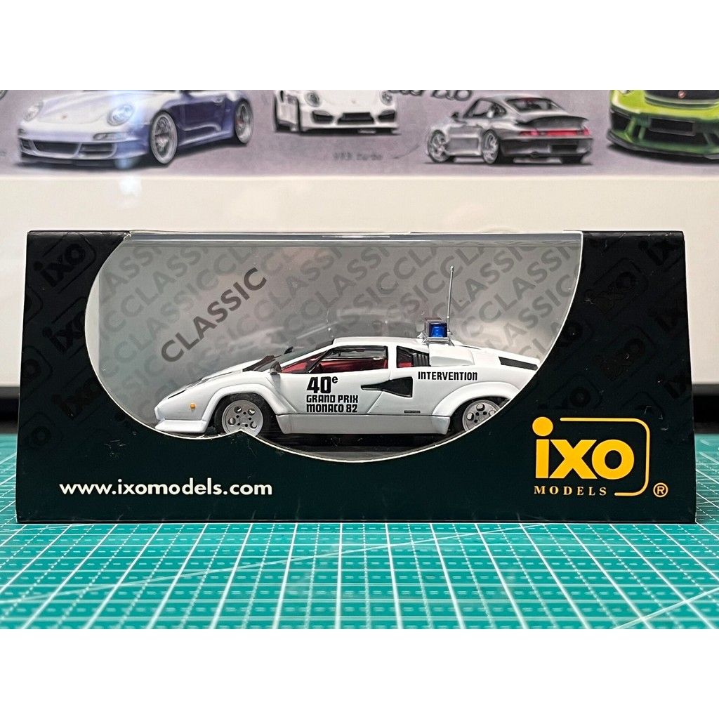 [Orphan] 1/43 IXO Lamborghini Countach Lamborghini Countach LP5000S 1982 Monaco F1 Grand Prize Safet