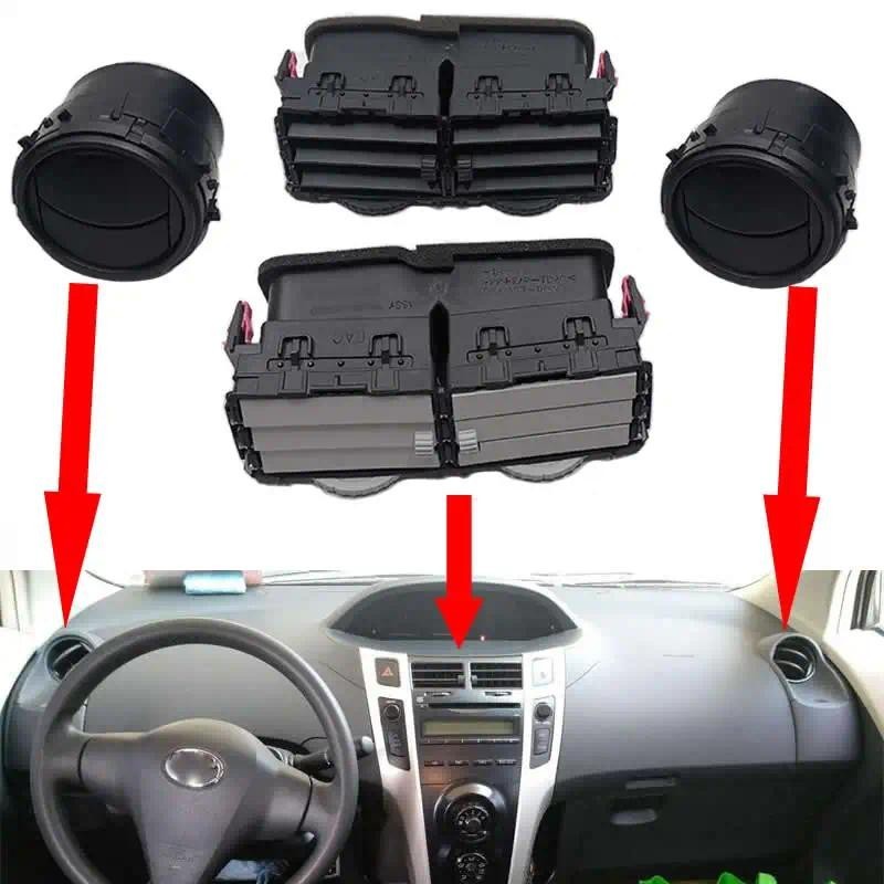 ช่องระบายอากาศเครื่องปรับอากาศ แผงหน้าปัดรถยนต์ ช่องระบายอากาศสําหรับ Toyota Yaris 2008-2013 JTDKW92