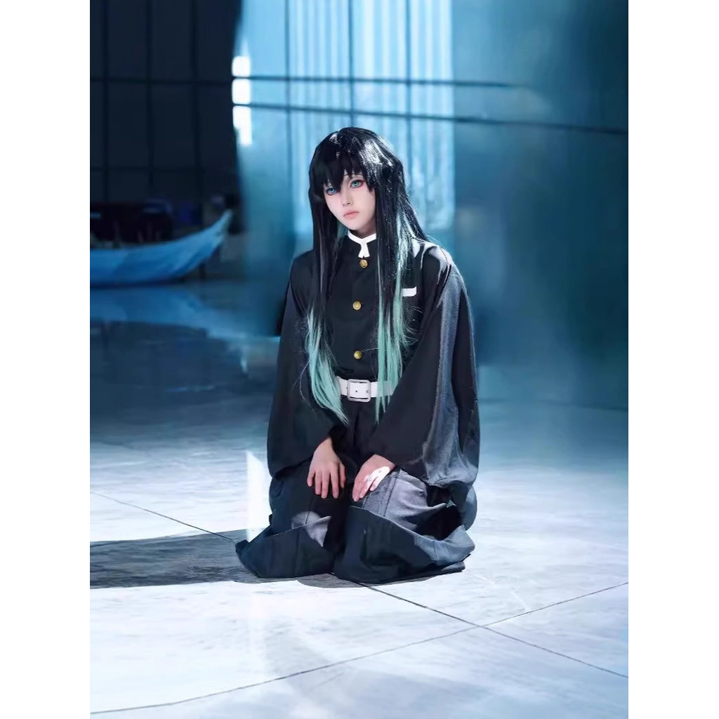 เสื้อคอสม์พลาลาย Demon Slayer สไตล์ญี่ปุ่น ชุดcosplayสองมิติ สำหรับผู้ชาย Shitotsu Muichiro