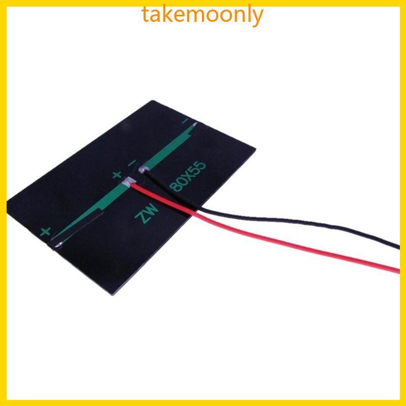 TAK Solar Panel 6V Polysilicon Charger Module พร้อมสายยาวสําหรับผู้ที่ชื่นชอบการ DIY
