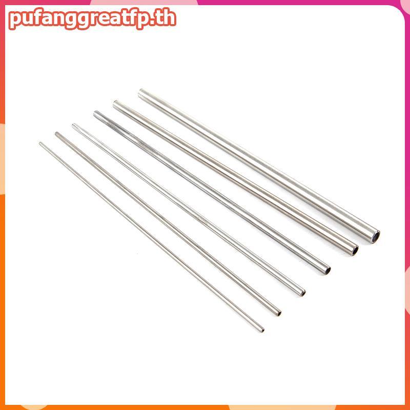 PUCEFP Silver Round 304 Stainless Steel Capillary Tube Pipelery Tube 250mm Hollow Circular Tube.