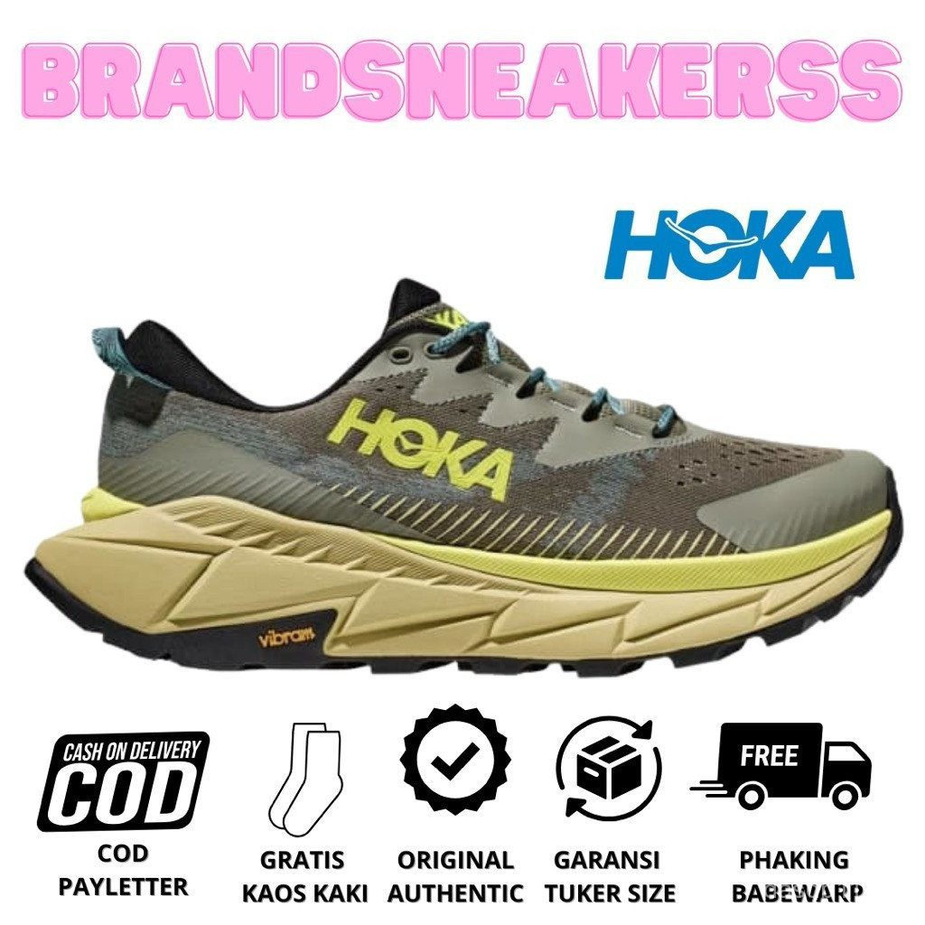 รองเท้าวิ่ง Hoka Trail Hoka Skyline Float X สีหมอกมะกอก 9A9Q