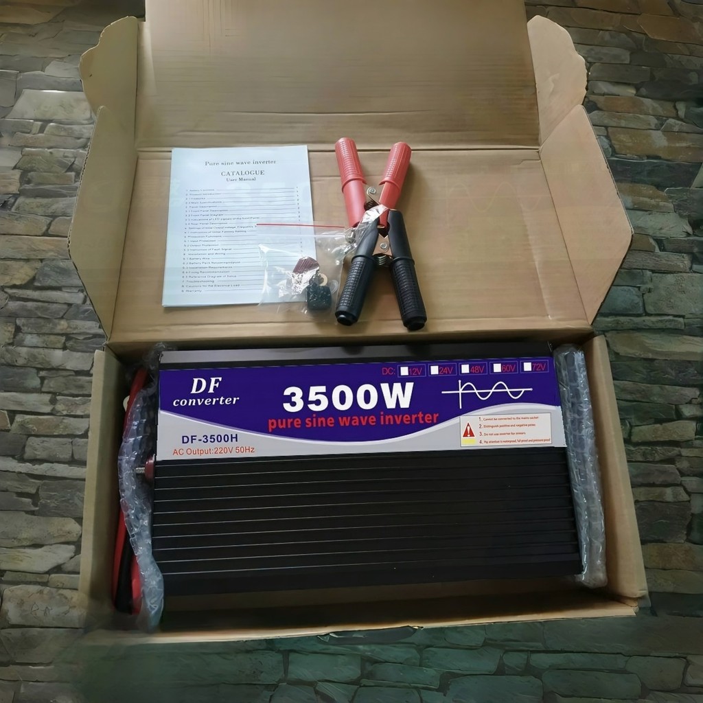 ไฟดับบ่อย แปลงไฟรถเป็นไฟบ้าน 6000W อินเวอร์เตอร์