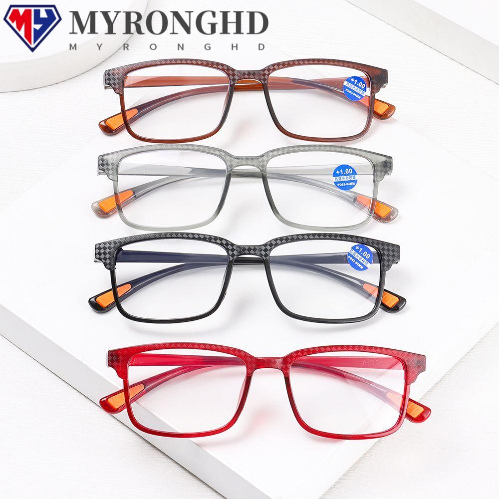 MYRONGHD แว่นตาอ่านหนังสือแฟชั่น Vision Care + 1.0 ~ + 4.0 Far Sight แว่นตา