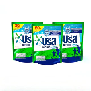 ( 24ถุง) บรีส เอกเซล ผลิตภัณฑ์ซักผ้าชนิดน้ำ สูตรเข้มข้น 4 แพ็ค / 130 มล.X24 ถุง