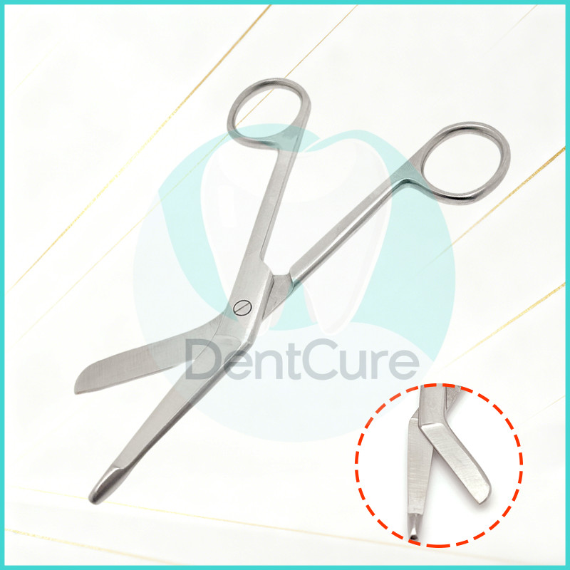 1 ชิ้น กรรไกรตัดผ้าก๊อซ Lister Bandage Scissor กรรไกรผ้าพันแผลสแตนเลส 14 ซม.