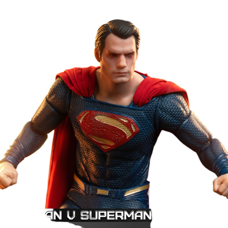 FondJoy BVS Deluxe Set Henry Superman Battle Damaged Version Heavy Armor Batman รูปของเล่นของขวัญชาย