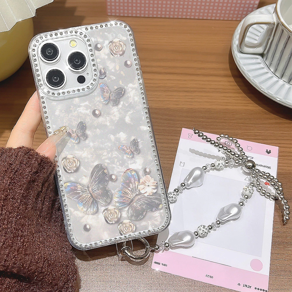 เคสโทรศัพท์มือถือ For iPhone 13 11 17 pro max Case iPhone 11 15 16 pro max 14 12 pro max 17 Air เพชรระยิบระยับ