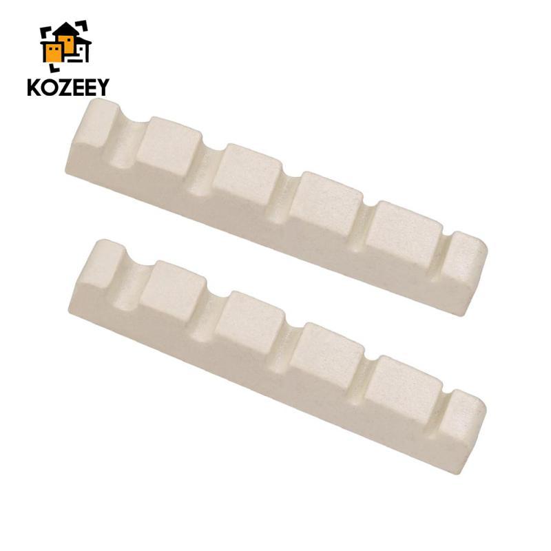 [KOZEEY] แพ็ค 2 พลาสติก 5 สายเบสไฟฟ้า Slotted Nuts DIY Bass Accessory