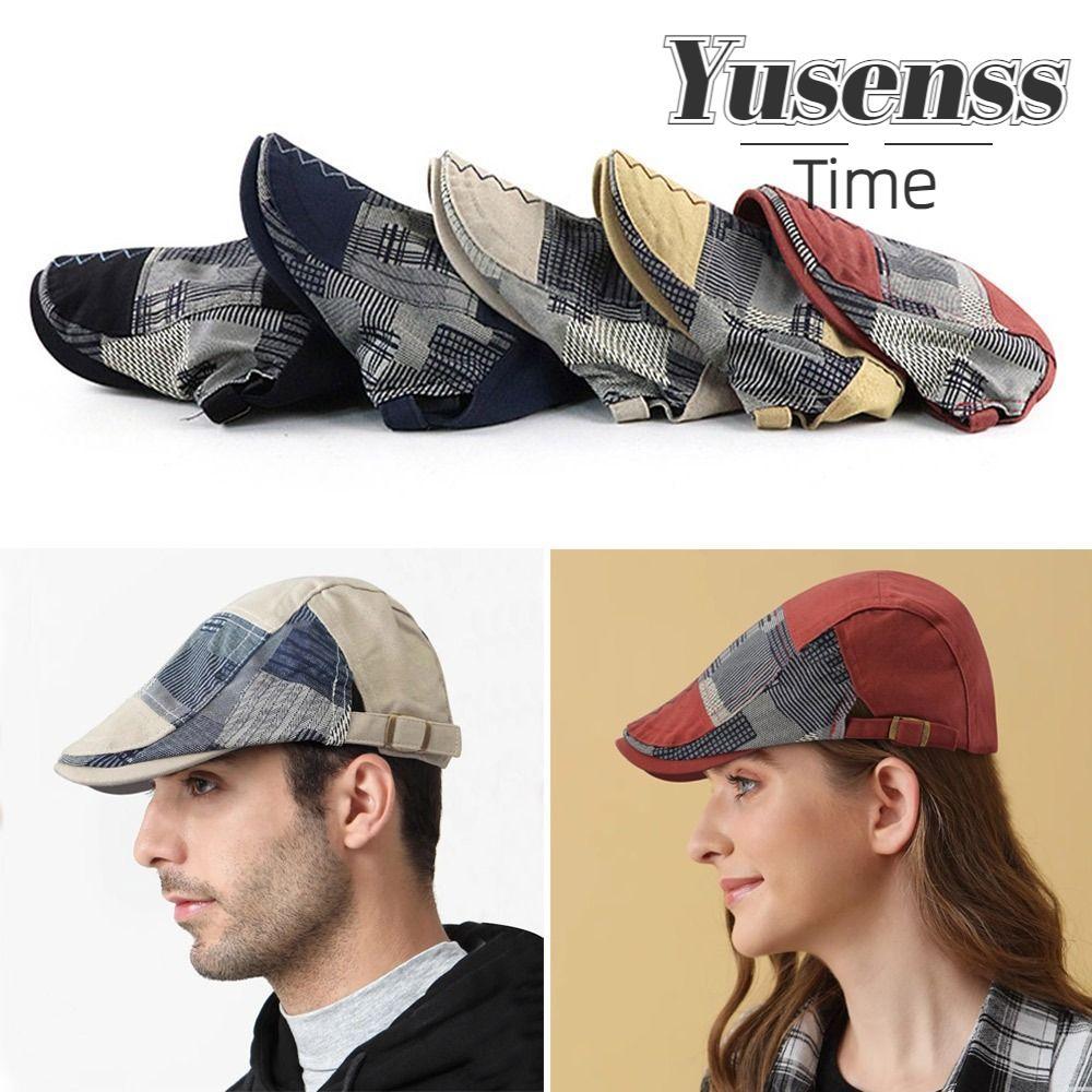 YUSEN Beret Hat, England French Gentlemen Flat Cap, Fashion Casual Vintage Gentlemen Cowboys Hats Ha