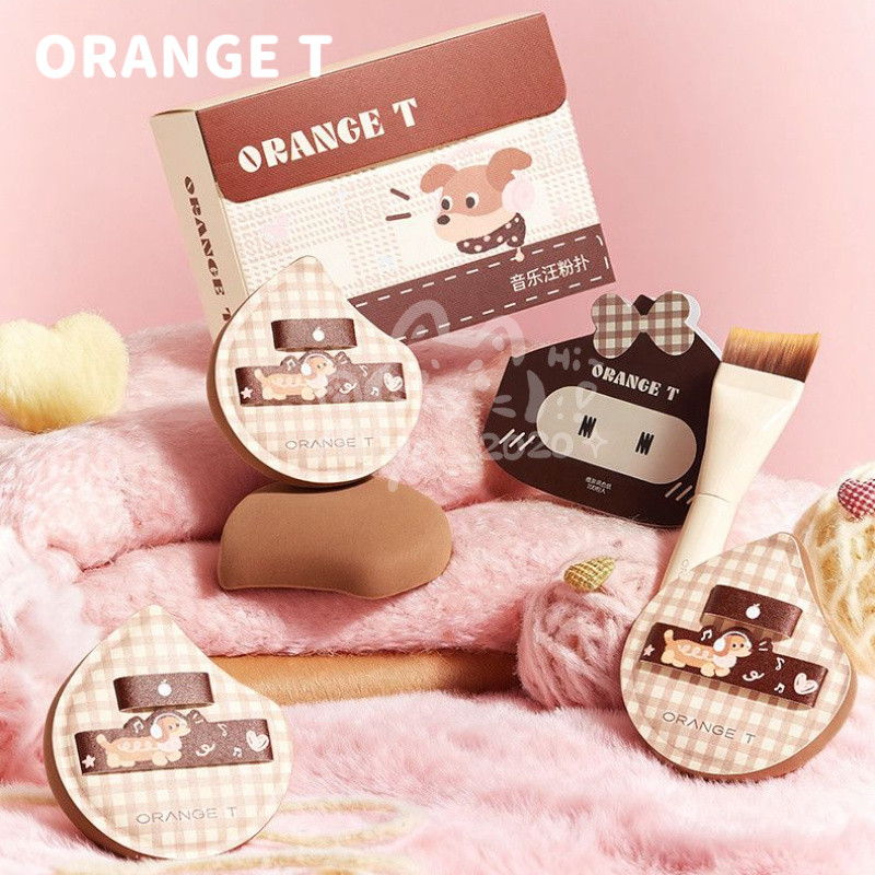 ORANGET พัฟแป้ง แปรงแต่งหน้า และการ์ตูนน่ารักๆ ได้รับการออกแบบมาเป็นพิเศษเพื่อสร้างเบสคอนซีลเลอร์ที่สมบูรณ์แบบ