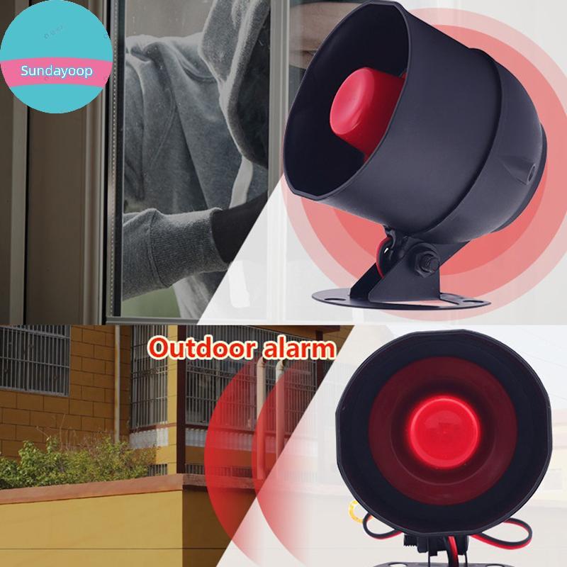 Sund WiFi Siren Alarm System ไร้สายเสียงดัง Alert Siren Kit Smart Life Sirenpatible สําหรับ Home Sec