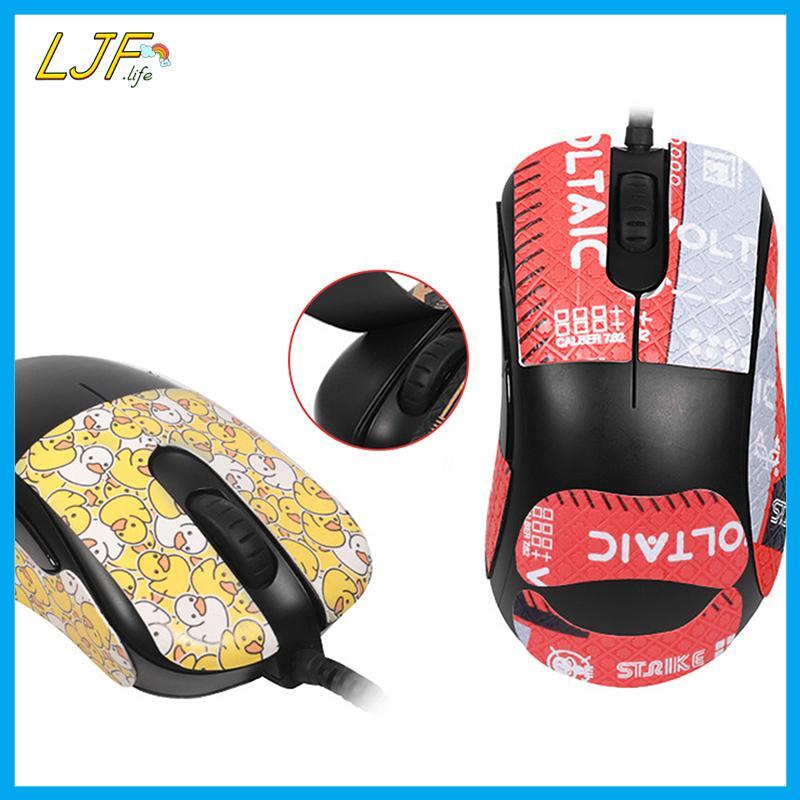 LJF Mouse Grip เทปสติกเกอร์สเก็ตลื่นดูดเหงื่อเมาส์สติกเกอร์กันลื่นสําหรับ Zowie ECCW EC1-CW EC2-CW E