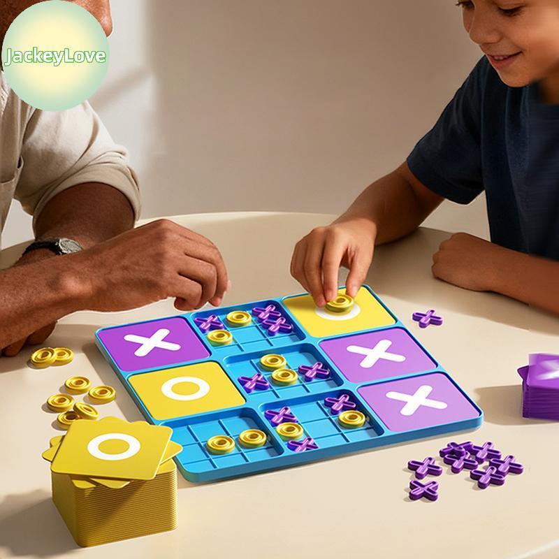 JackeyLovezz Ultimate Tic Tac Toe Board Game 9 เกมใน 1! กระดานขนาดใหญ่และขนาดเล็กสําหรับหมากรุก XO ส