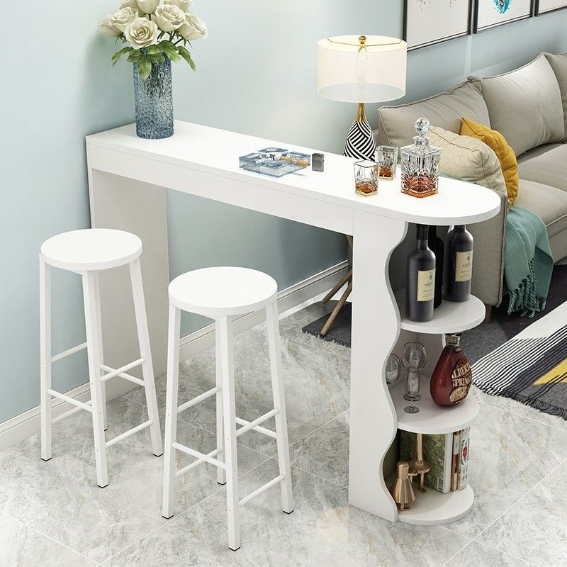🍃 Kitchen Island Dining Table Bar Bar Table Cabinet Wooden Bar Table Dining Table Bar Table With