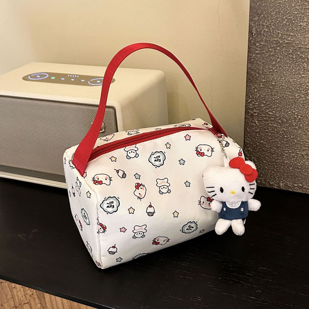 Hot Sale#Clutch Bag New Style Kitty Large Capacity Makeup Organizer Portable Storage Toiletry 3D Sup