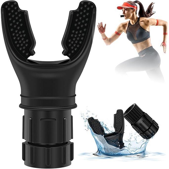 Fitness Trainer 4 สีบรรจุหีบห่อ Lung Trainer ปรับ Y-Shaped Breathing Trainer