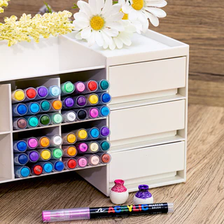 ปากกาอะคริลิก หัวนุ่ม 48/60/80/120 สี อุปกรณ์ศิลปะ สำหรับวาดรูป ระบายสี มาร์กเกอร์อะคริลิก