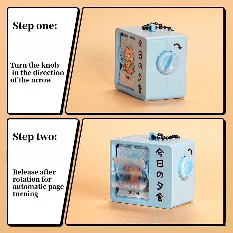(ตัวอักษรจีน) Flip Animation Machine พวงกุญแจการ์ตูน Mini Flip Book Bag Charm ความเครียดบรรเทา Gadget เครื่องประดับเดสก์ท็อปของขวัญสร้างสรรค์สําหรับนักเรียนและแฟน ราคา ถูกที่สุด ดีลบีเคเค แกลเลอรีภาพที่ 6