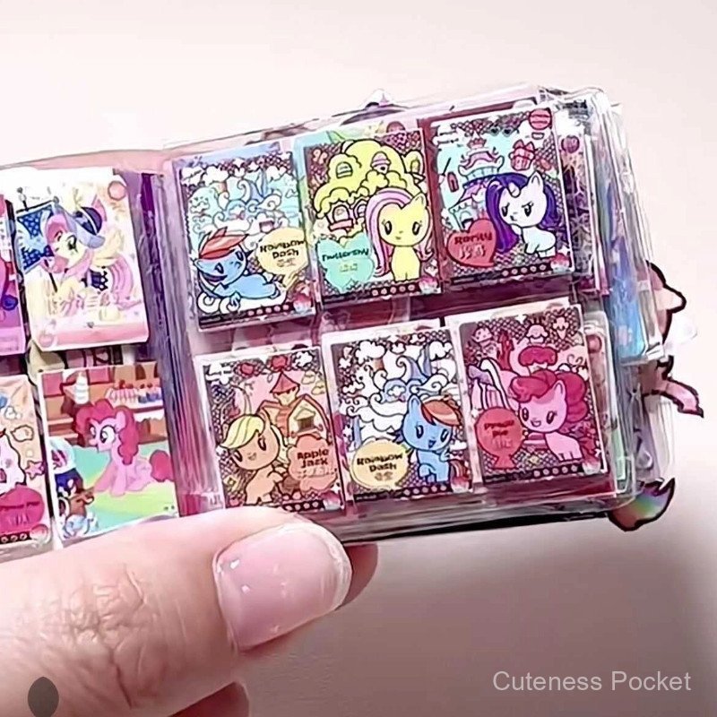 ใหม่ Quiet Book Pony Quiet Book Mini Card Book DIY Decompression Doudou โน้ตบุ๊คหนังสือการ์ดขนาดเล็ก