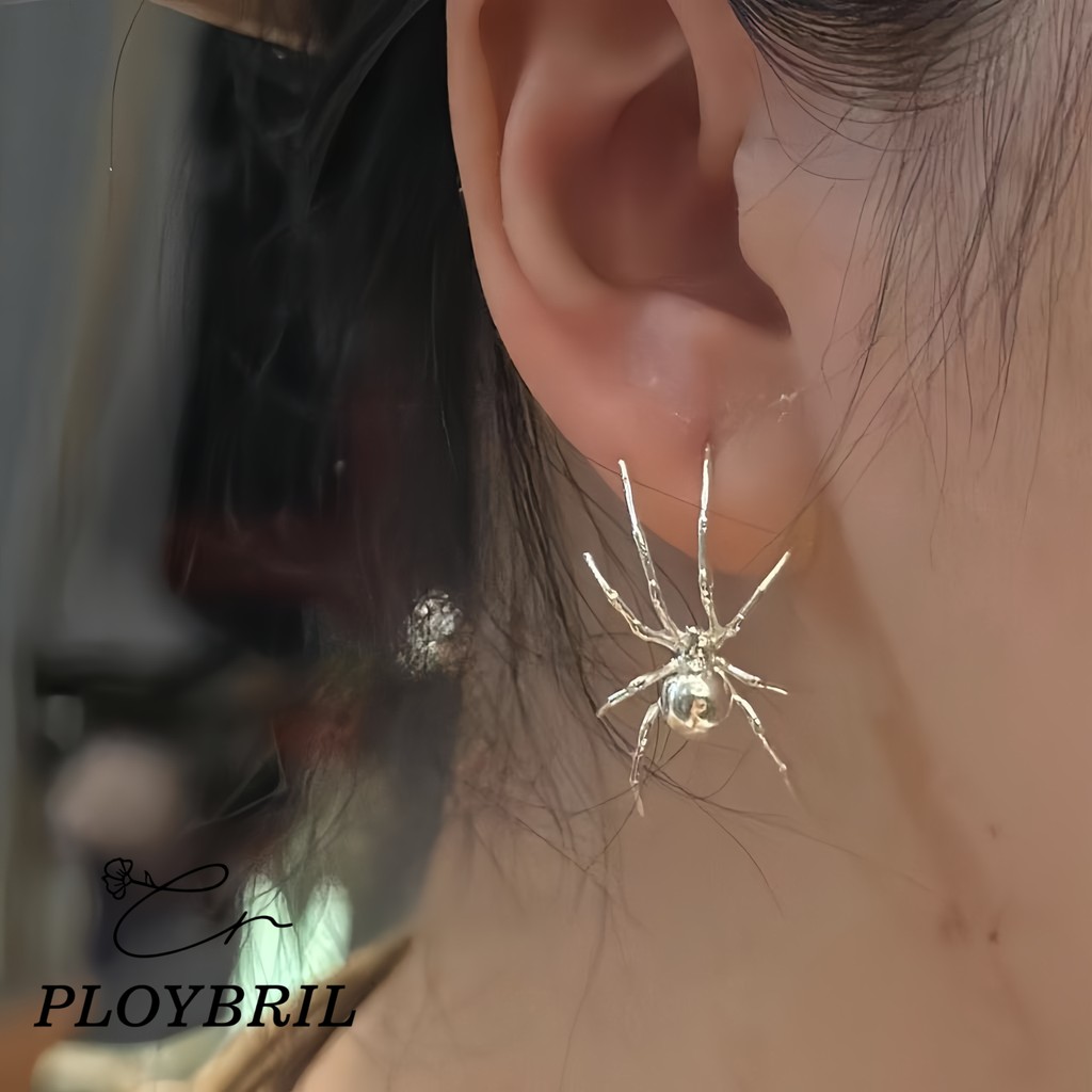 PLOYBRIL ต่างหูมือทำสไตล์วินเทจยุคกลาง สร้อยหูเงินสำหรับผู้หญิง การออกแบบเฉพาะและความหรูหรา E033