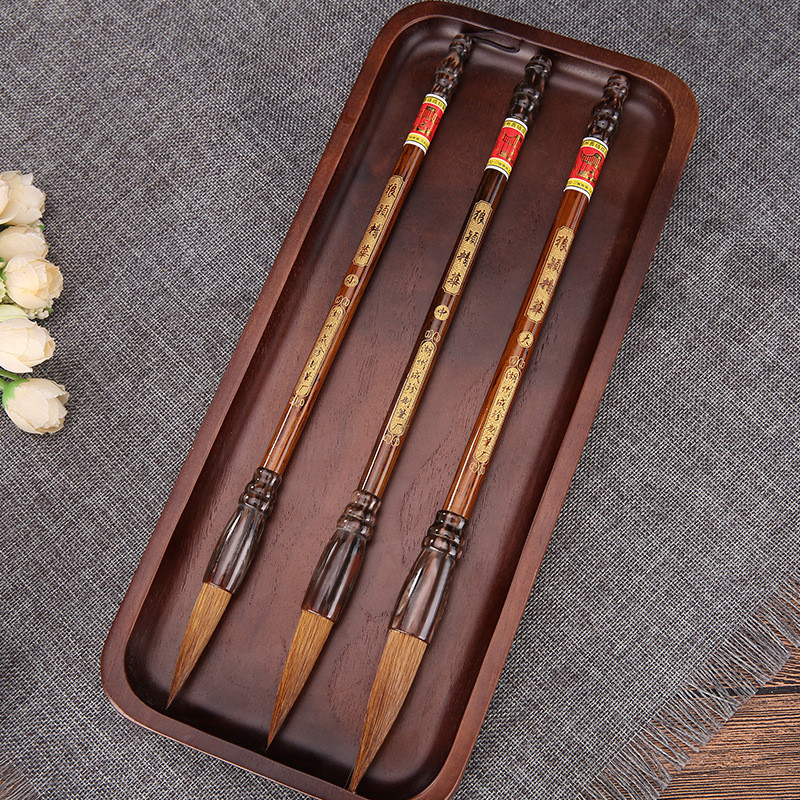 Huzhou Shanlian แปรง Chengzhen Wolf Ying Essence หมาป่าแปรงผมครูแนะนําปากกาประดิษฐ์ตัวอักษรแปรงฝรั่ง