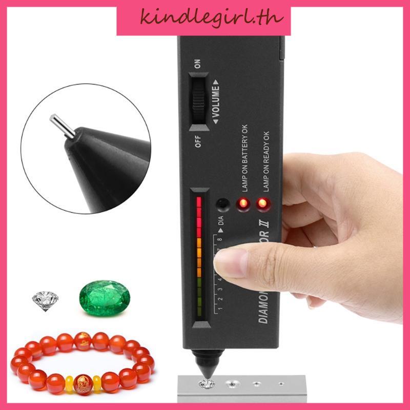 KING ความแม่นยํา Professional Jeweler Diamond Tester ปากกาทดสอบอัญมณีเพชร