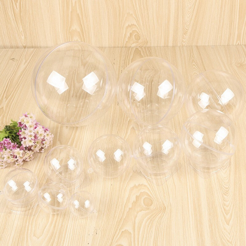 BLIVO 1pcs โปร่งใสรอบ Ball คริสต์มาสงานแต่งงานตกแต่ง Candy ดอกไม้ลูกตกแต่งบ้าน Drop Ball