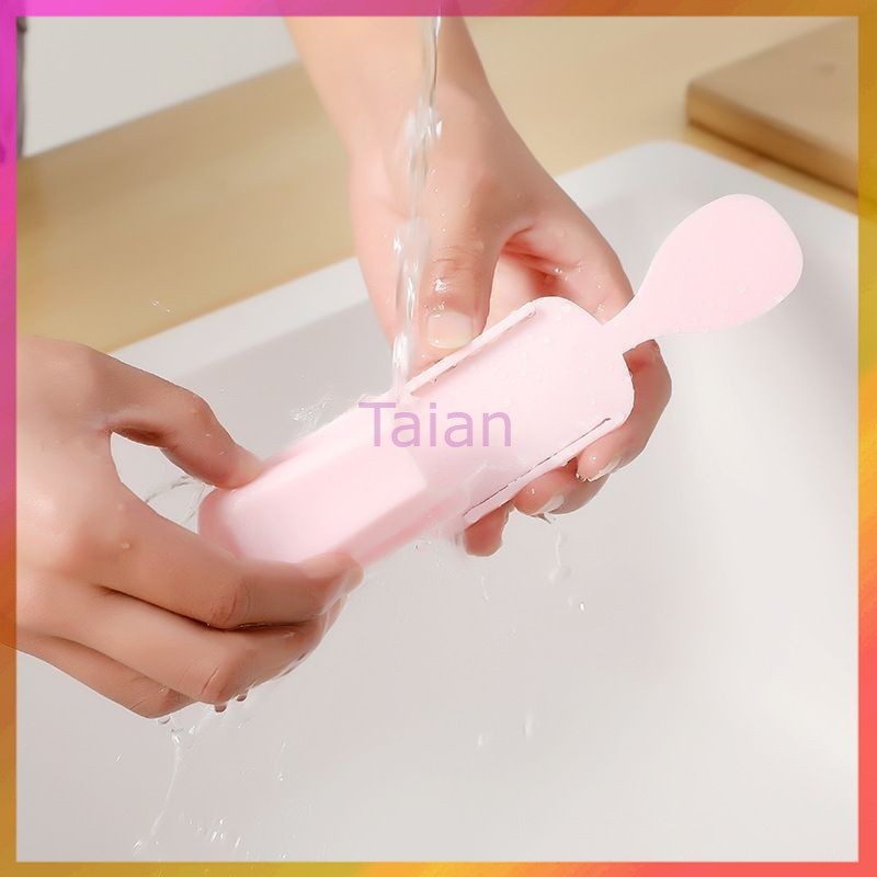 Taian ที่ใส่ช้อนหม้อหุงข้าว ที่วางช้อนข้าวติดผนัง ที่วางช้อนหม้อหุงข้าวติดผนัง ช้อนหม้อหุงข้าว