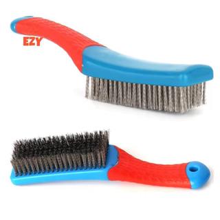 EZY แปรงลวดสแตนเลสสําหรับงานหนักพร้อมที่จับพลาสติกที่สะดวกสบ…