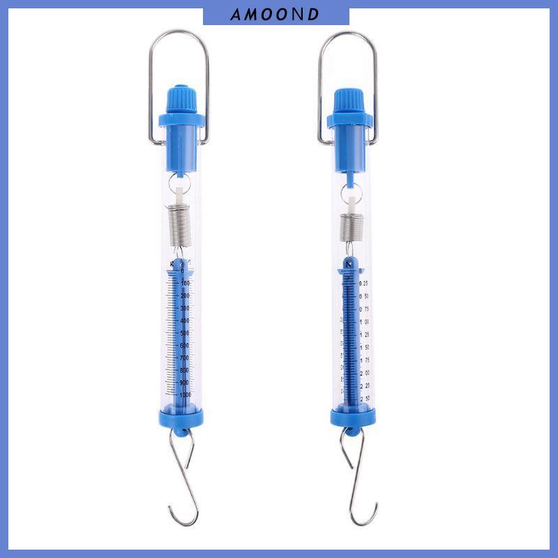 AMOOND 2 5N 10N Newton Force Meter Spring Scale Dual Scale Labeled Tubular Dynamometer