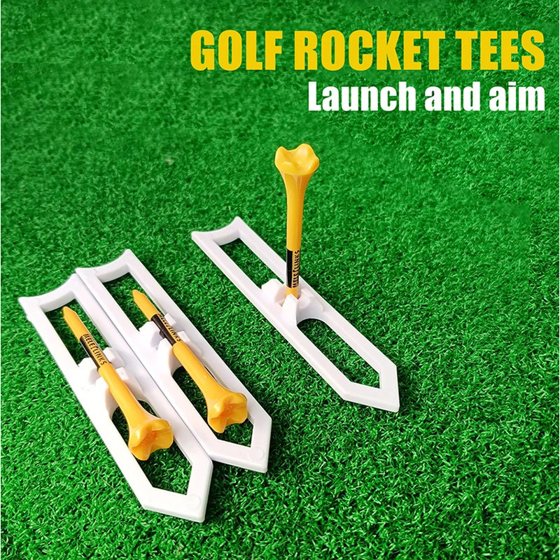 1 pack Professional Golf Tees Golf Training Target Rocket Tees |   Cushioning Function Golf Tees Tra