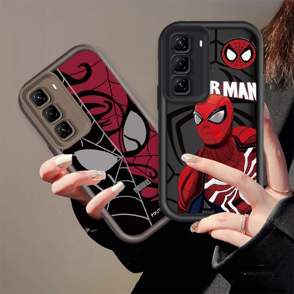 ปลอกสําหรับ INFINIX HOT 50 4G INFINIX X6882 X6882B น่ารักซิลิโคน Spider-Man กันกระแทก TPU กรณี