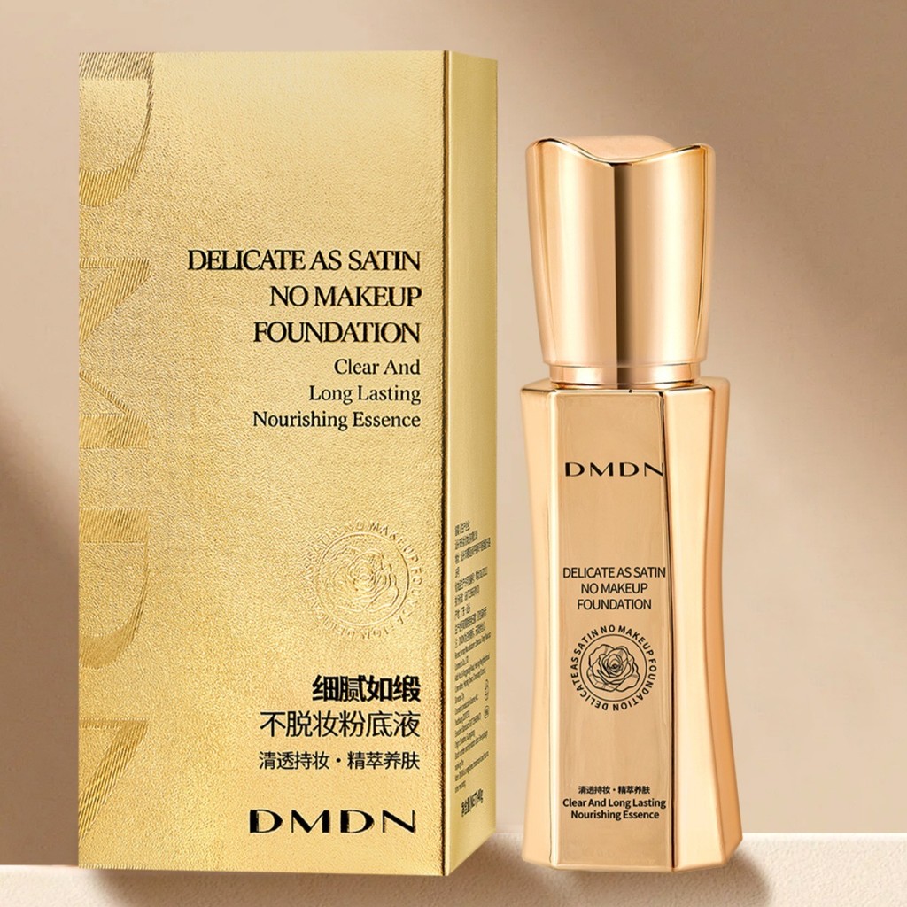 DMDN Delicate Like Satin Not Take Off Makeup Liquid Foundation คอนซีลเลอร์ Moisturizing Brightening 