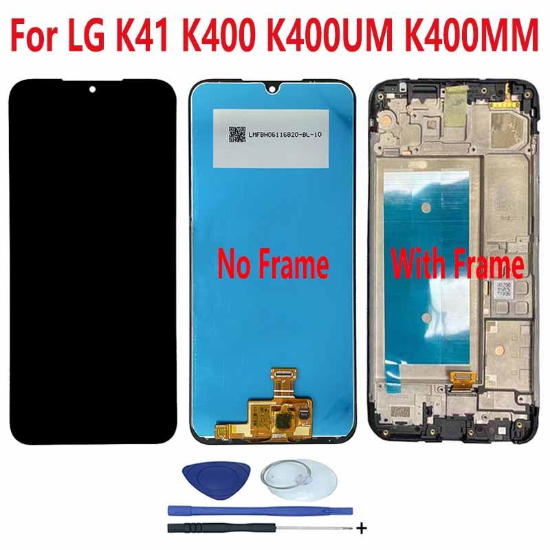 สําหรับ LG K41 K400 K400UM K400MM จอแสดงผล LCD Touch Screen Digitizer Assembly สําหรับ LG K41 K400