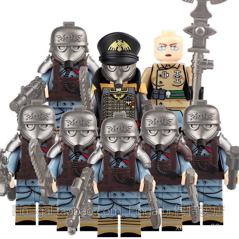 ในประเทศ N205-N208 Warhammer Empire 40K Clegg Death Legion ทหาร Building Block Minifigure ของเล่น 8A