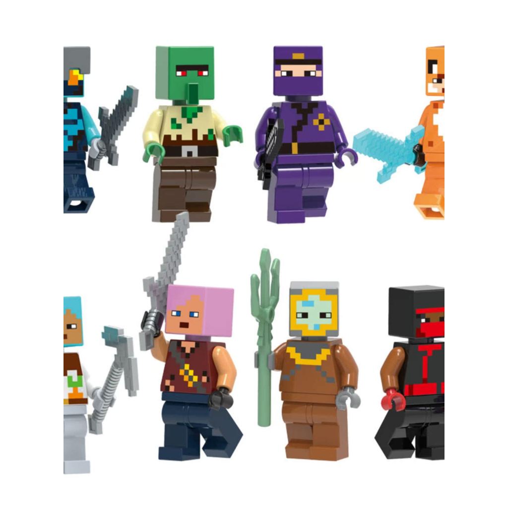 minecraft toy minecraft ปาร์ตี้ที่สามในประเทศ Minecraft Ninja Grand Theft Zombies Villager Hunter Al