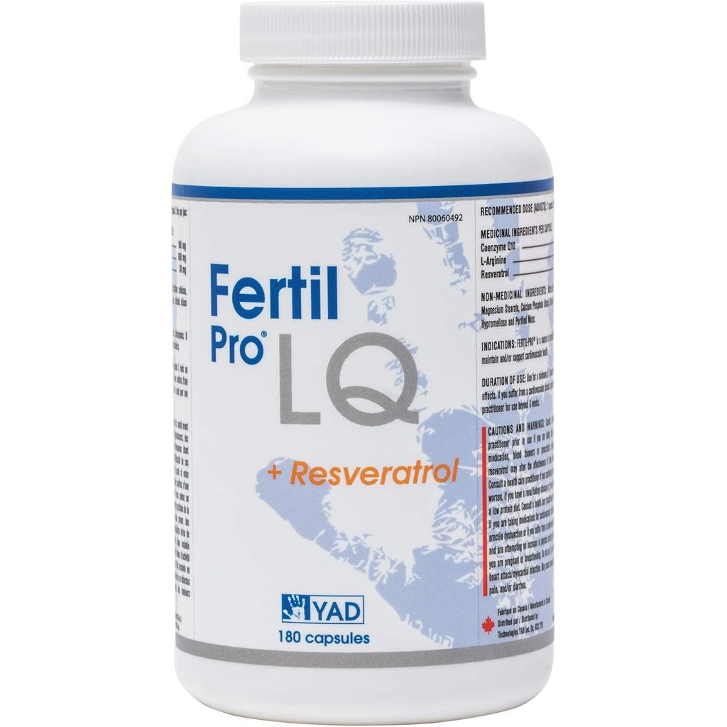Fertil Pro LQ - Coenzyme Coq10, L-argiine + Resveratrol สารต้านอนุมูลอิสระและพอร์ตป้องกันอักเสบธรรมช