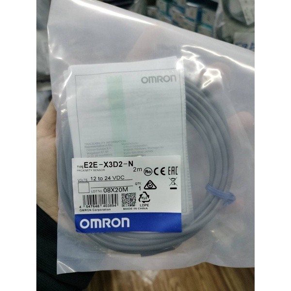 แบรนด์ E2E-X3D2-N sensor เซ็นเซอร์proximity switch 12 มิล 2 สาย NC จับโลหะ หัวมิดส่งของทุกวัน w