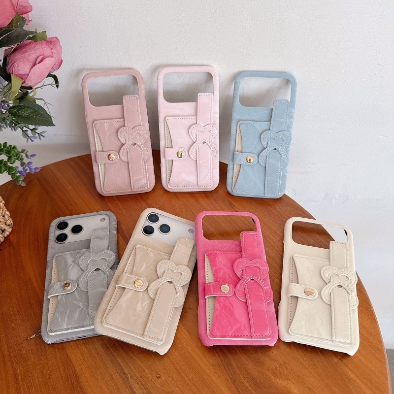 ผ้าไหมแบบใส่การ์ดสายรัดข้อมือเคสโทรศัพท์สําหรับIPhone 17 16 Pro Max 15 Plus 14 13 12 11 Promax 17promax 16promax 16plus 15Plusฝาครอบป้องกัน