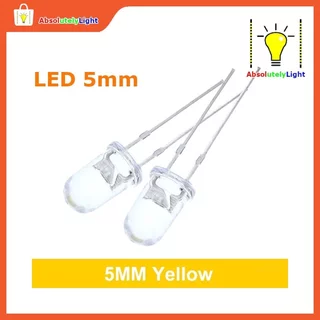 LED Diode 2 ขา แบบใส ขนาด 5mm สีขาว แดง เหลือง เขียว น้ำเงิน