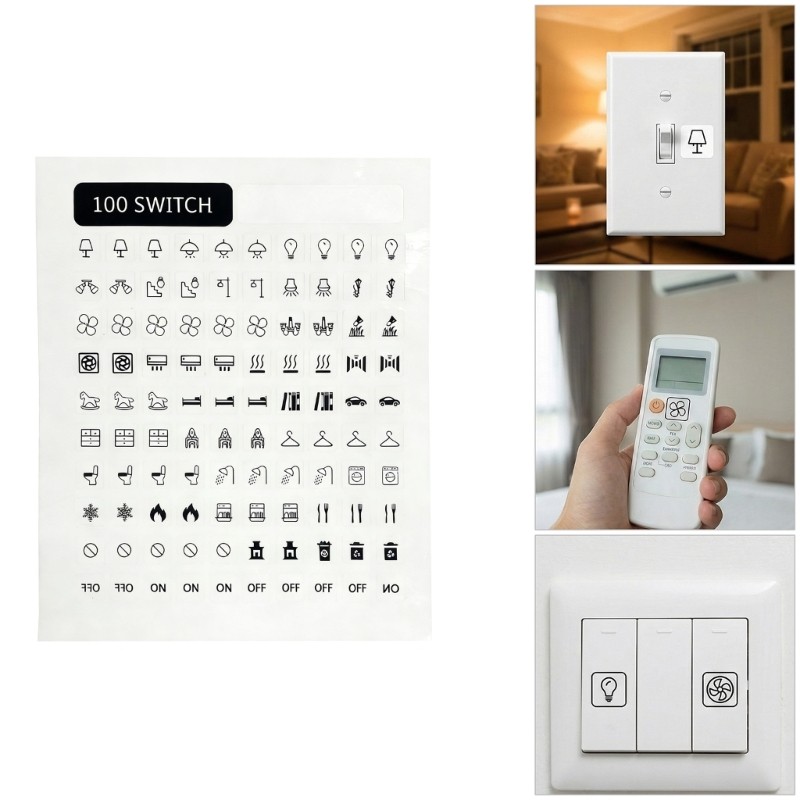 Gonna Switchs Panel Sticker Switchs Panel Label Decal สวิตช์ไฟป้ายสติ๊กเกอร์