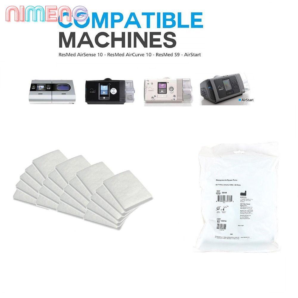 NIMENG ตัวกรองโฟม 10 ชิ้น, ตัวกรอง CPAP ที่สะดวกละเอียดพิเศษ, เครื่อง CPAP แบบใช้แล้วทิ้ง|สําหรับ Resmed Airsense