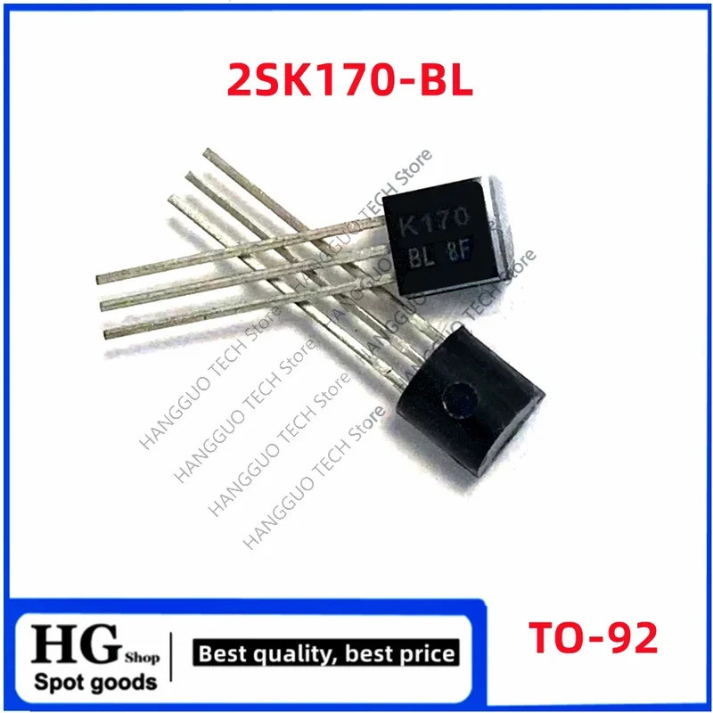 100 ชิ้น/ล็อต 2SK170-BL 2SK170BL 2SK170 K170 TO-92 โดยตรง-ปลั๊กเครื่องขยายเสียง triode TO-92 หลอดไฟข