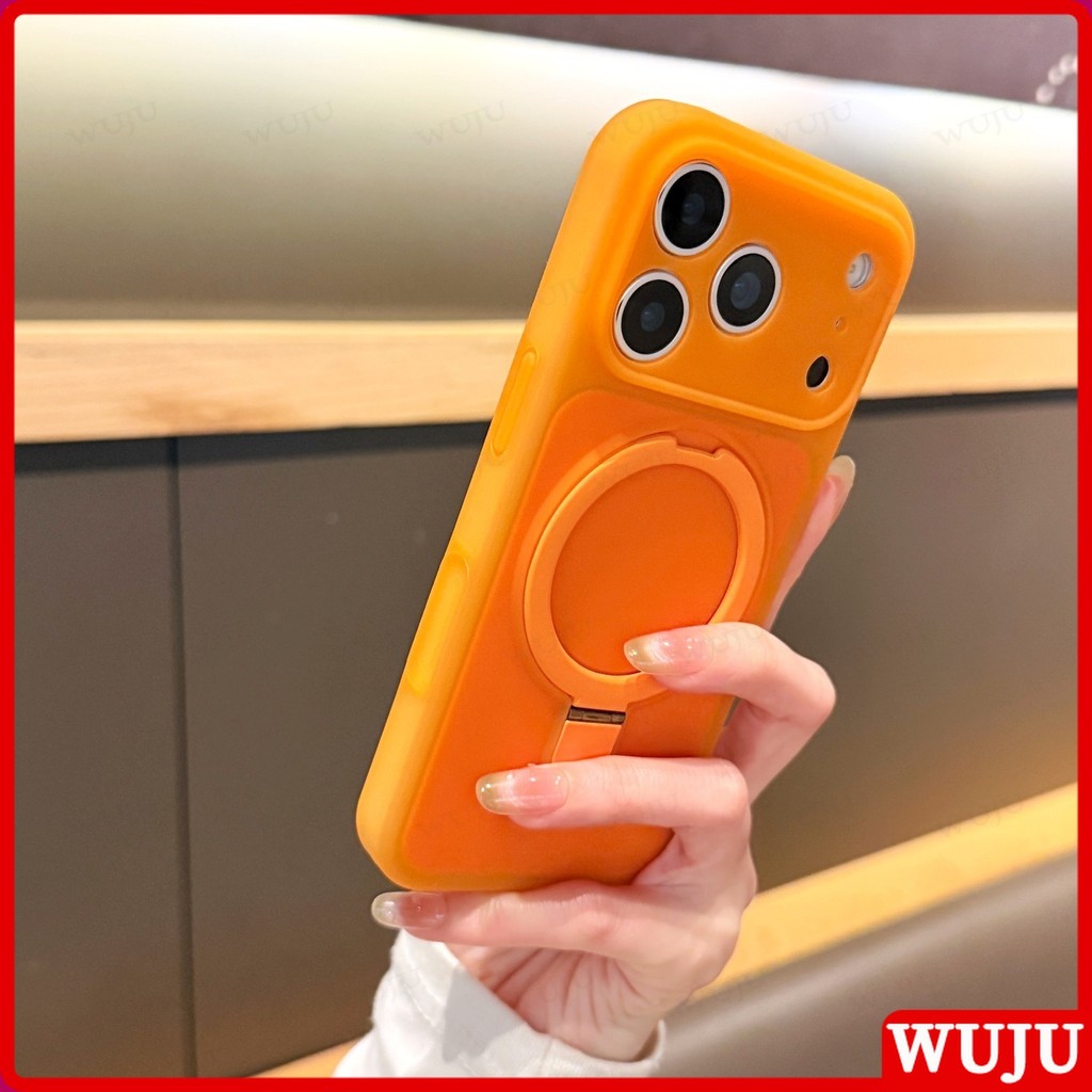 WUJU เคสแม่เหล็กซิลิโคนเหลวสีสันสดใสเข้ากันได้สําหรับ IPhone 17 16 15 Pro Max พร้อมการป้องกันแบบสัมผัสนุ่มและกันกระแทก